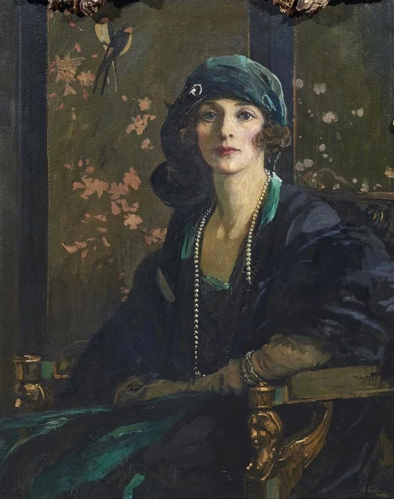 La signora in nero e verde (signora Dudley Ward), 1920